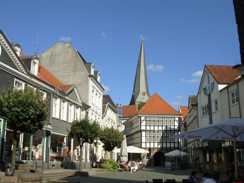 Old city in Hattingen in Nordhein Westfalen
