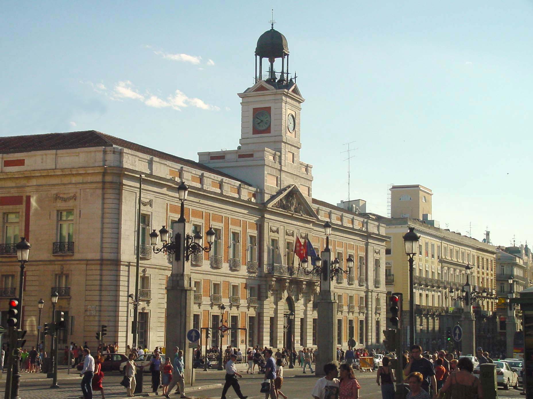 Fahrt zur Puerta del Sol in Madrid