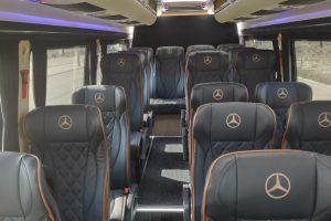 Rent a 19 seater Microbus (Mercedes Sprinter Autocuby 2019) from Bus Banet from Madrid 
