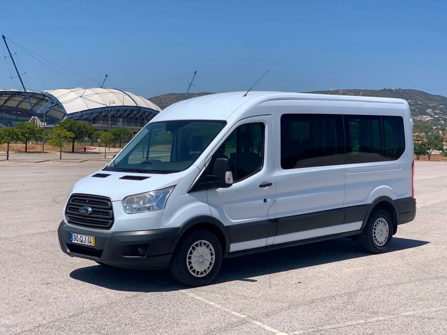Hire a 8 seater Microbus (Ford  Transit 110 T280 2008) from Bruno & César, lda in Olhão 