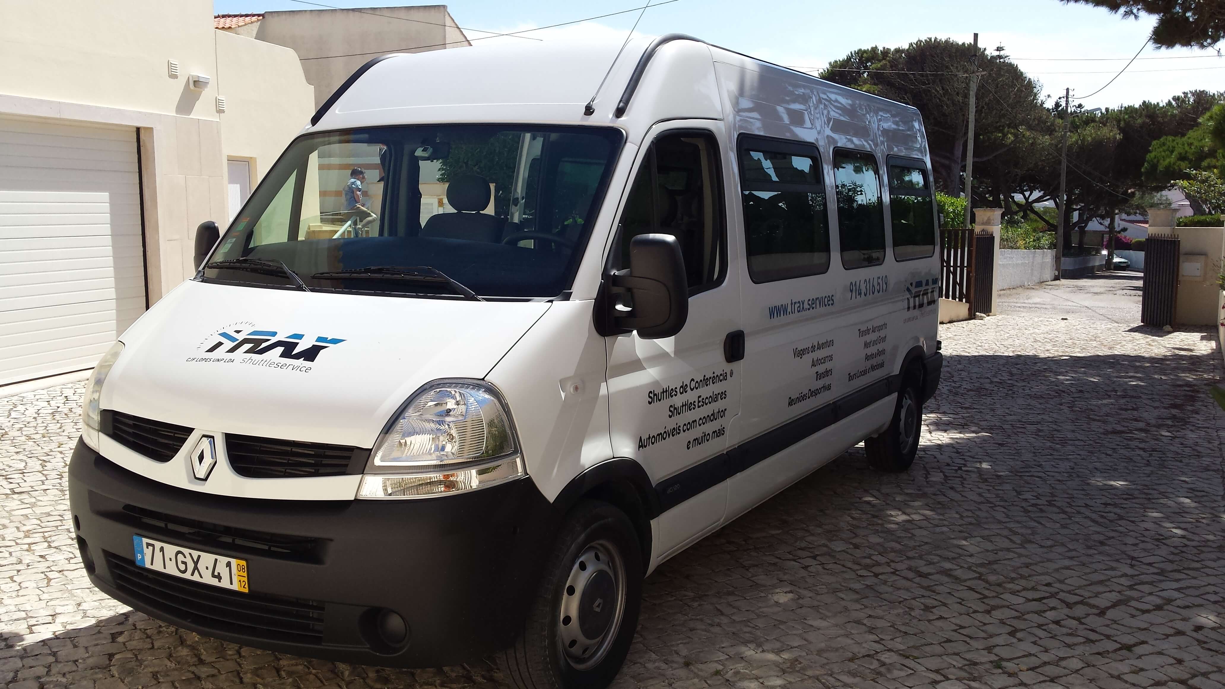 Hire a 15 seater Minibus  (Renault  Master 2008) from Trax Shuttle Services in Lisbon District 