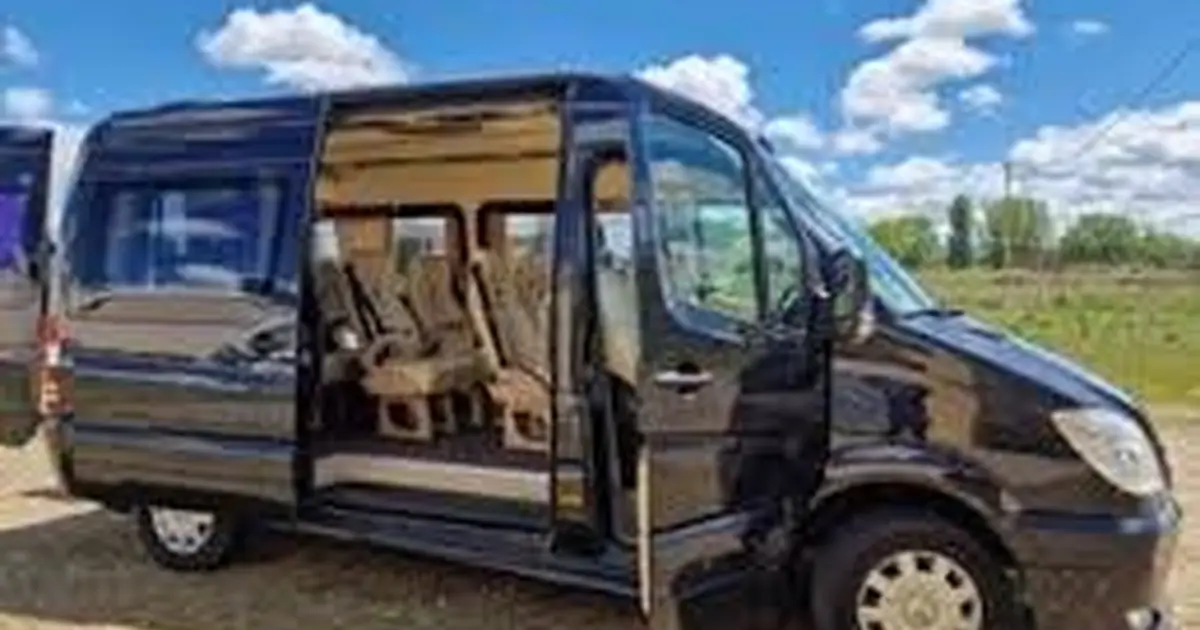 A 16 seater minibus Mercedes Sprinter in Burgos