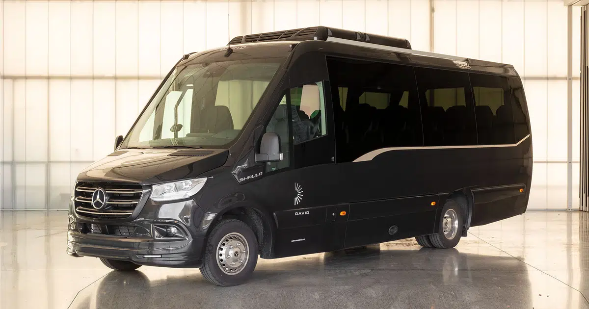 A 16 seater Mercedes Sprinter in Donostia-San Sebastián