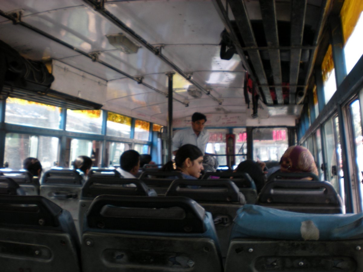 A public bus in India