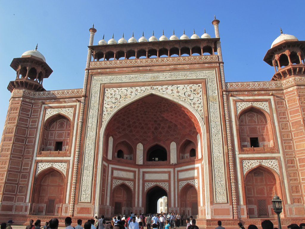 Taj Mahal entrance in Agra