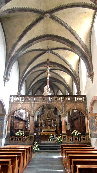 St. Orso parish church, interior, Aosta, Italy
