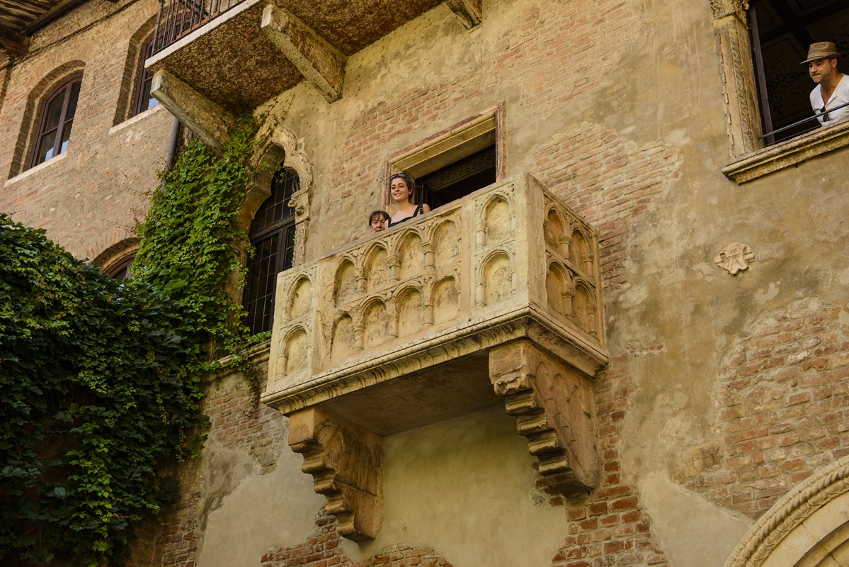 The Juliet Balcony, Verona, Italy.