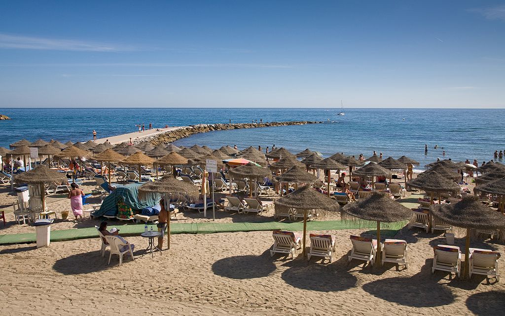 The beach in Marbella