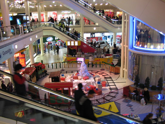 A view of the Princes Quay shopping centre.