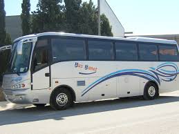 Cómodo midibús de Bus Banet de Madrid, para realizar la excursión al Valle de los Caídos