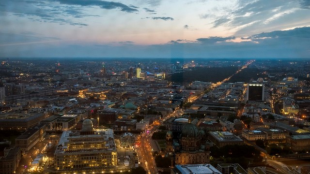 Panoramischer Blick auf Berlin