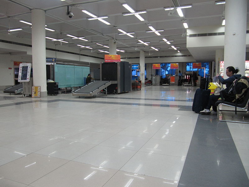 Baggage screening & ticketing area