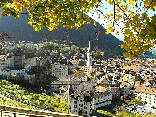 Allgemeine Sicht auf die Stadt Chur