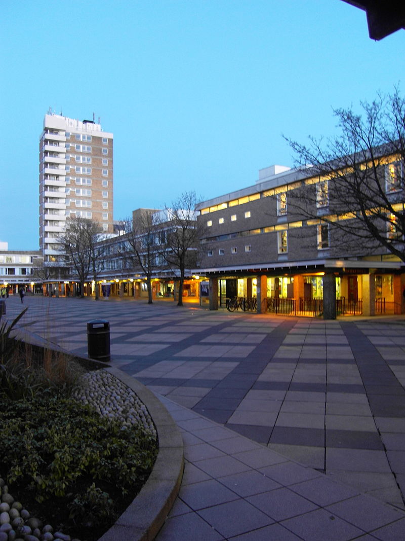 Central courtyard of Lancaster University