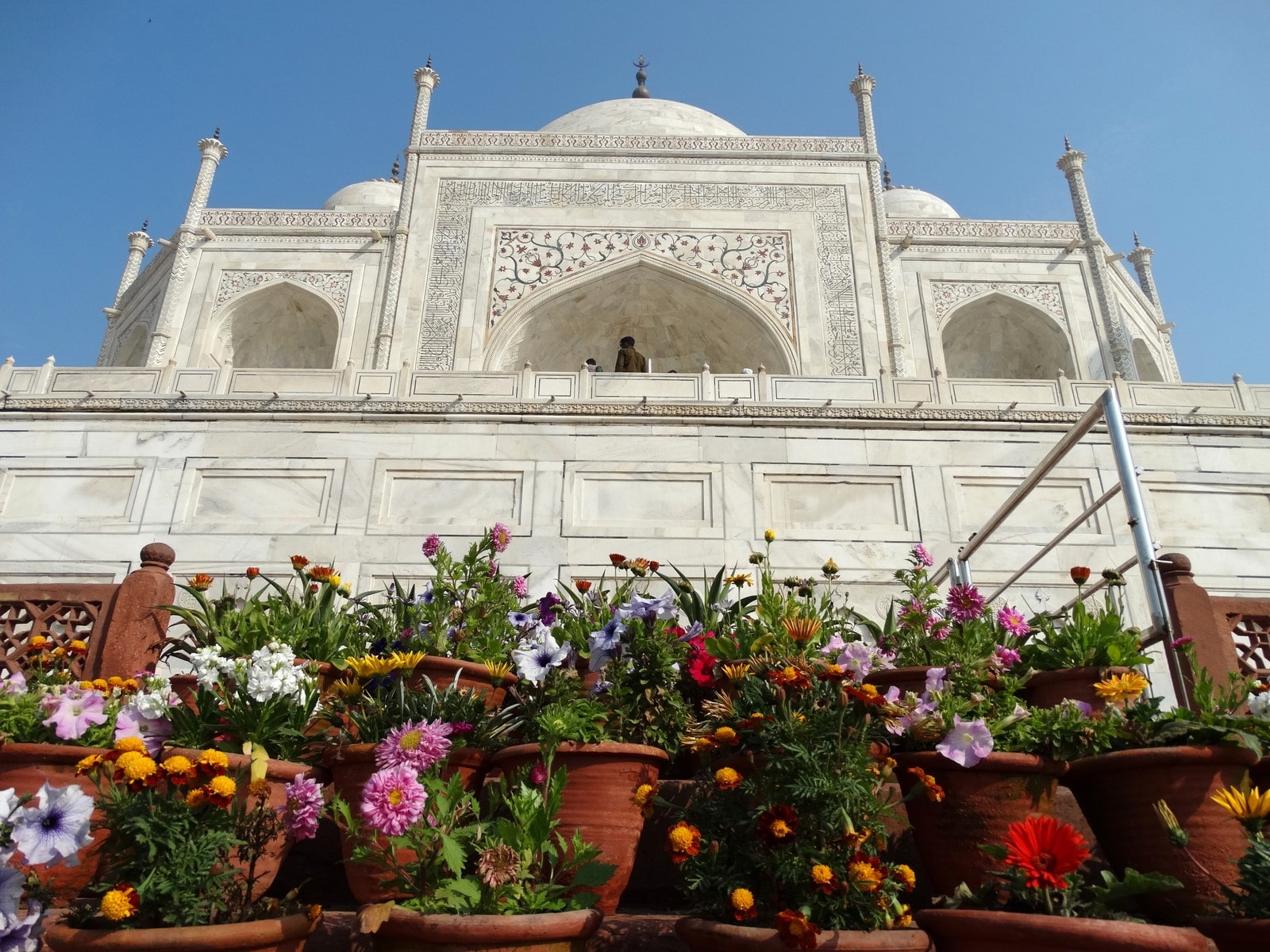 Detail of Taj Mahal Agra Uttar Pradesh India