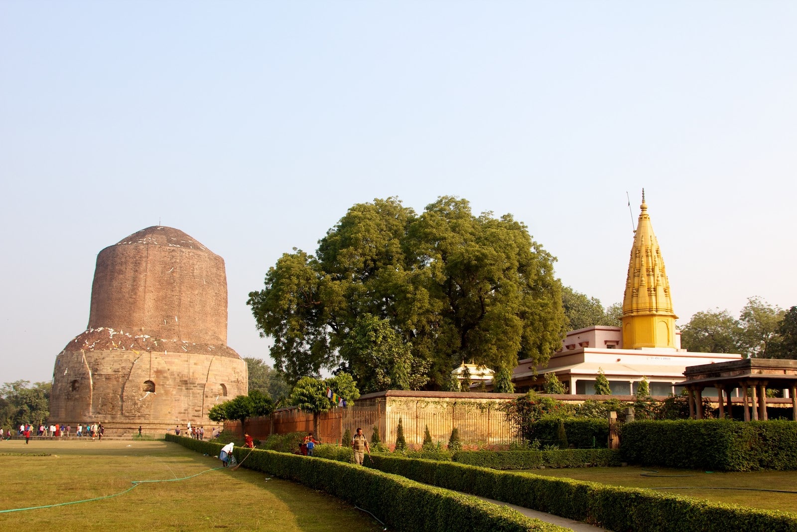 Dhamek Stupa and Jain Temple