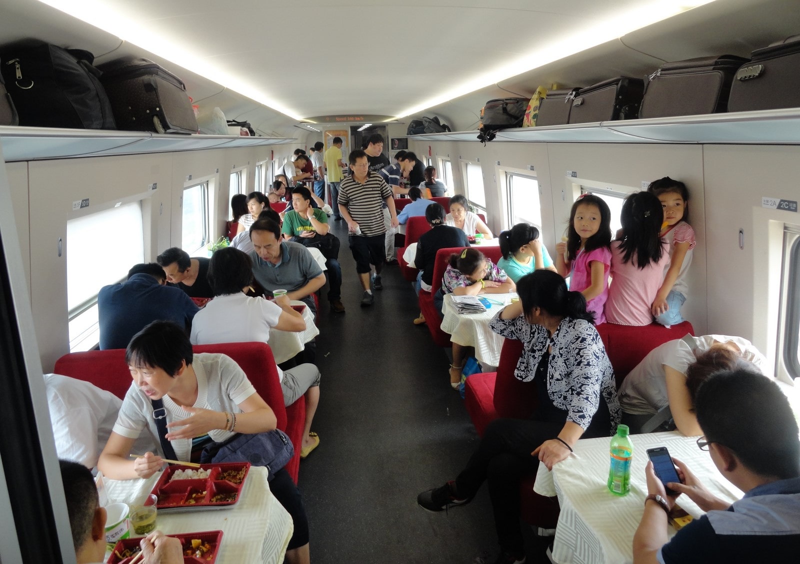 Dining Car, G category high speed train, Xian to Beijing route