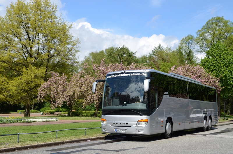 Gemieteter Bus mit Fahrer von Bösche Reisen Hamburg