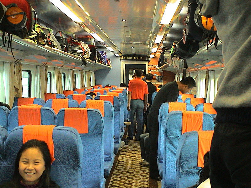 Hard seat coach of train T27