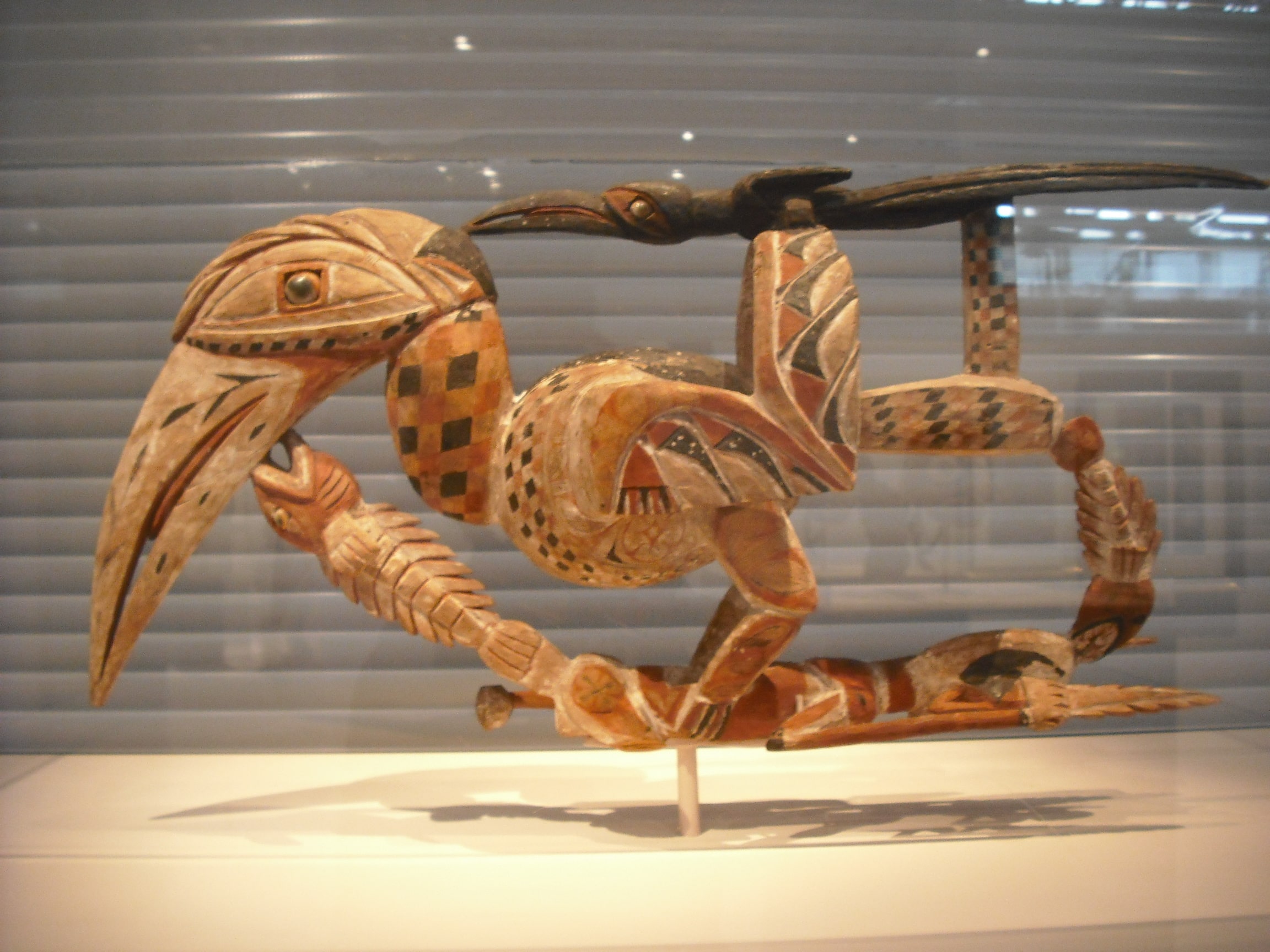 Hornbill carving, Sainsbury Centre for Visual Arts, Norwich.