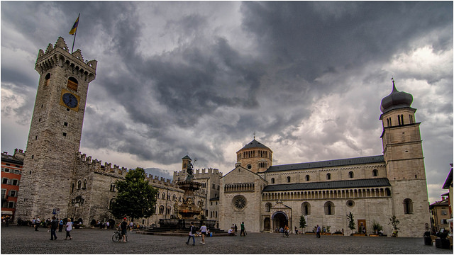 Plaza Duomo en Trento