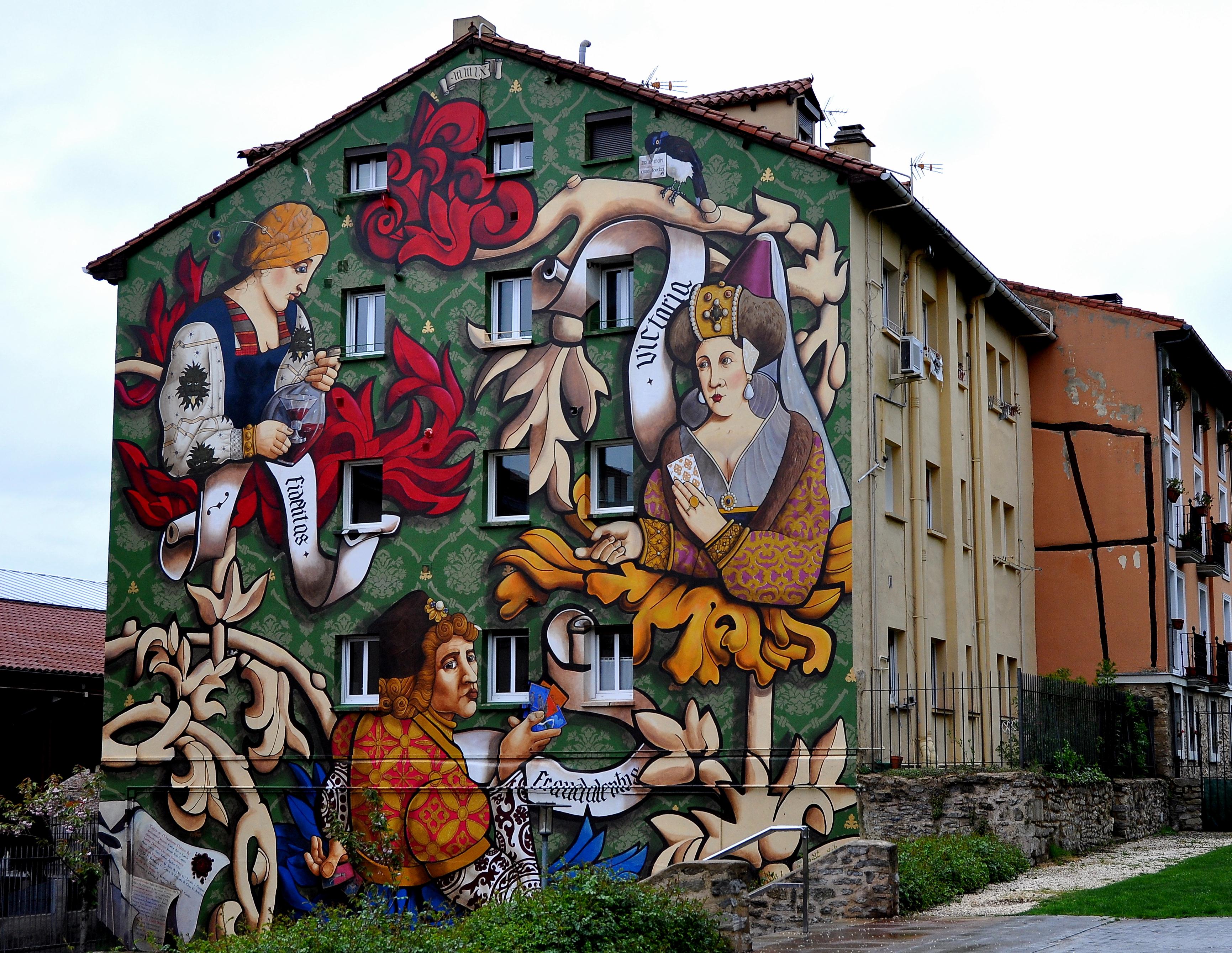 Mural en edificio de Vitoria - Gasteiz