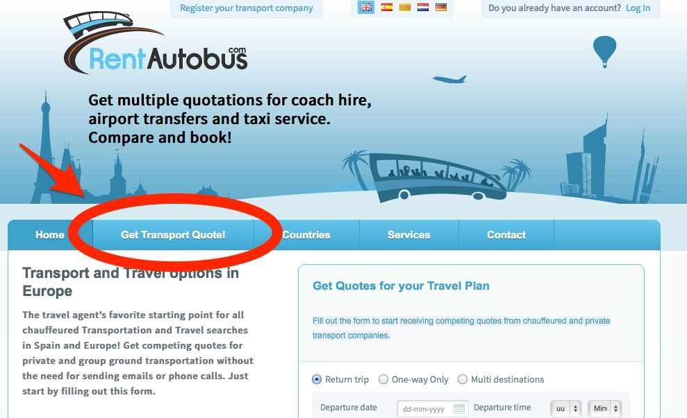 How to request transport quotes