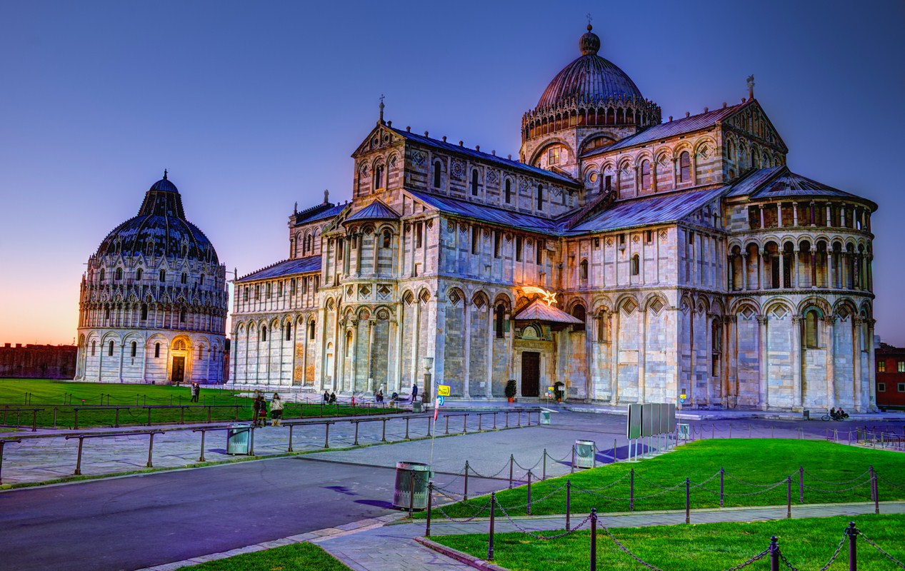 baptistry and cathedral at PIsa