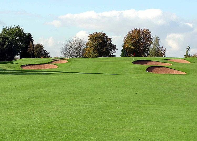 Bunkers at Filton Golf Club, Bristol, England