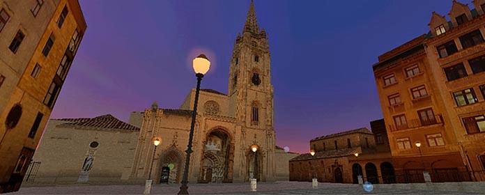 La catedral de Oviedo y la iglesia San Tirso el Real