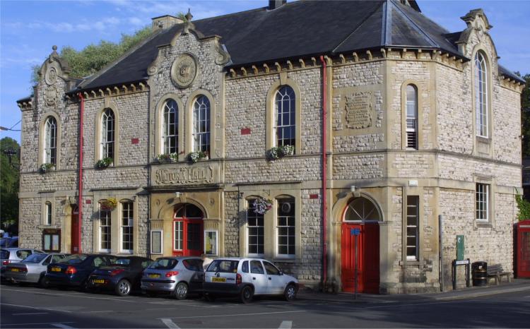 General view of the Victoria Hall in Radstock