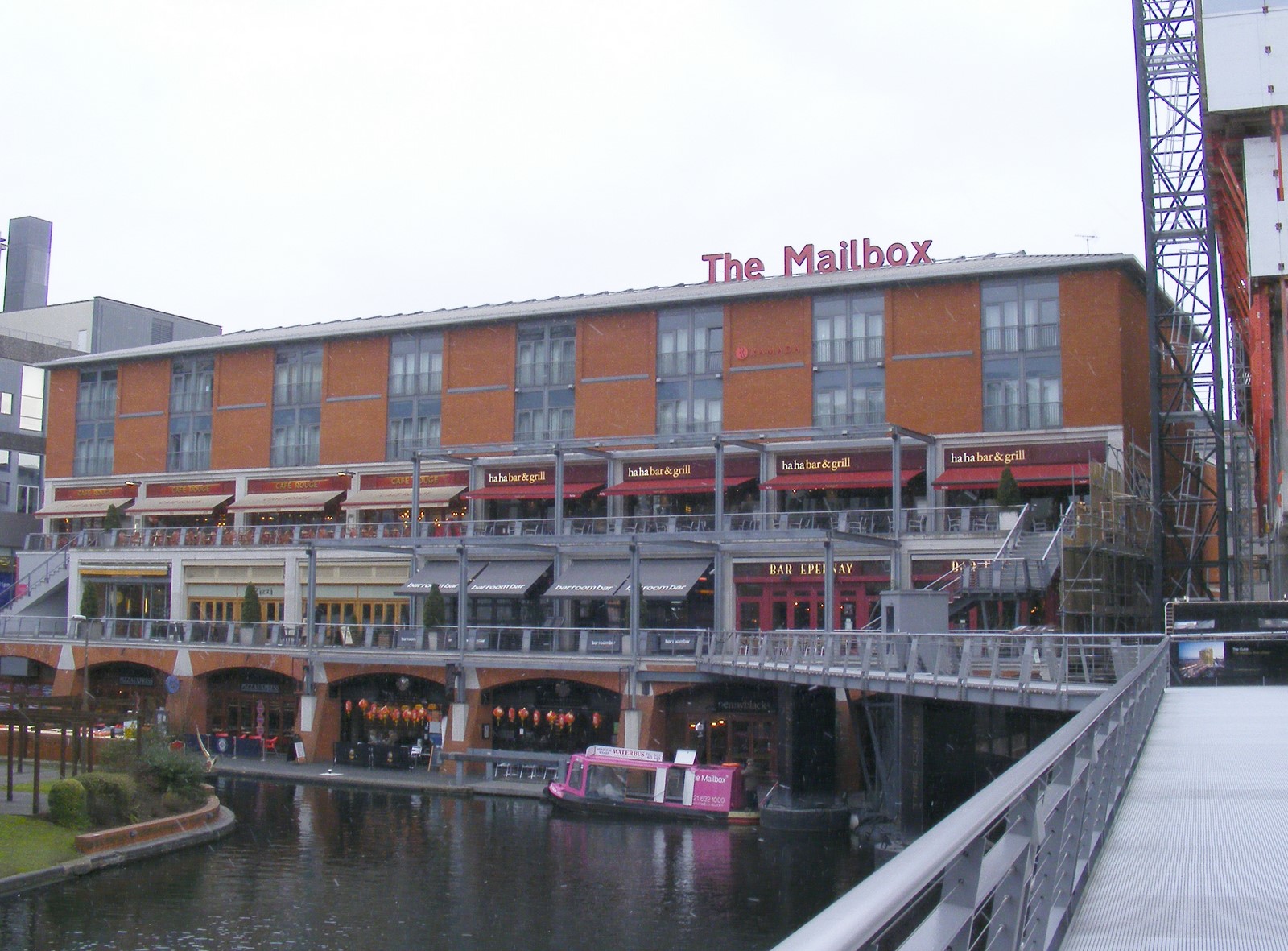 The Mailbox, Birmingham, canalside restaurants