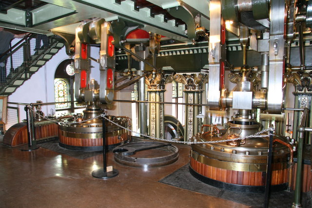 The tops of the cylinders