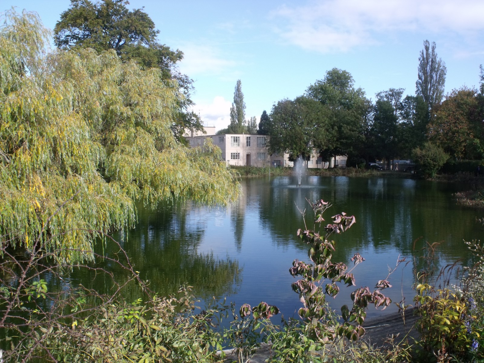 This is the lake at Bletchley Park