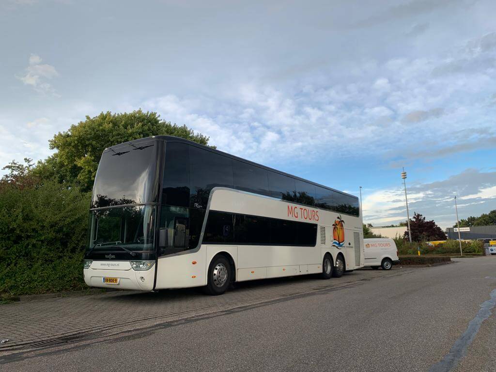 Rent a 90 seater Double-decker coach (van Hool Astromega 2016) from Coach Service Company from Schiedam 