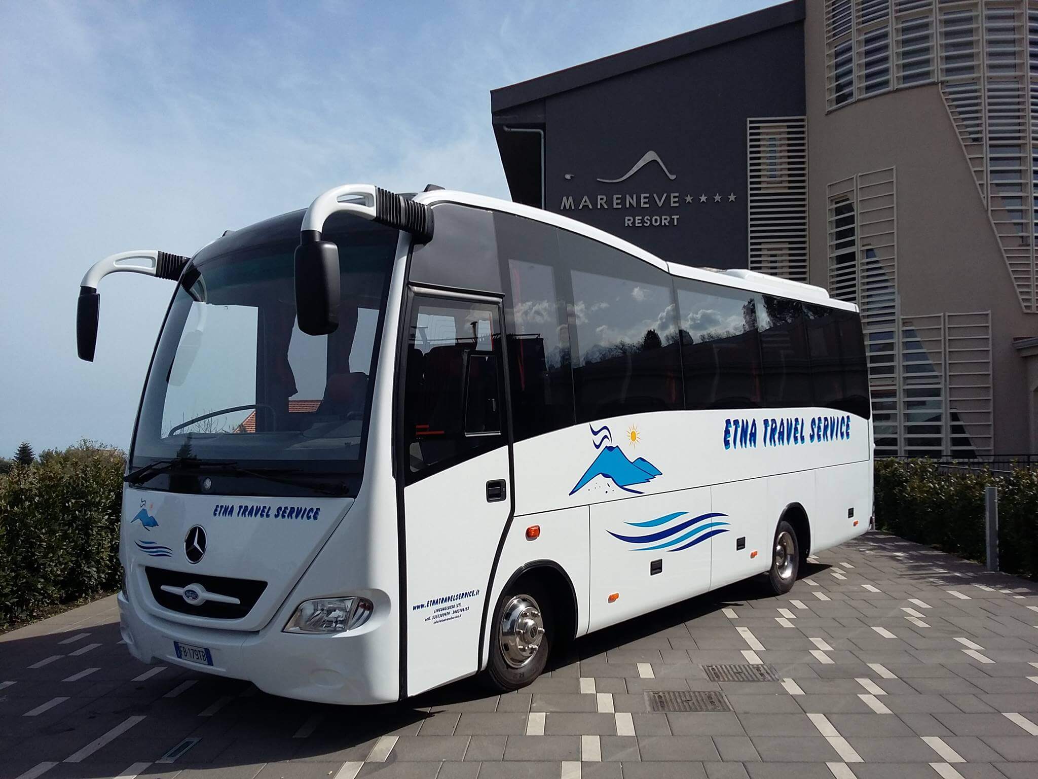 Hire a 34 seater Standard Coach (Mercedes Marlin 2008) from Etna Travel Service snc in linguaglossa