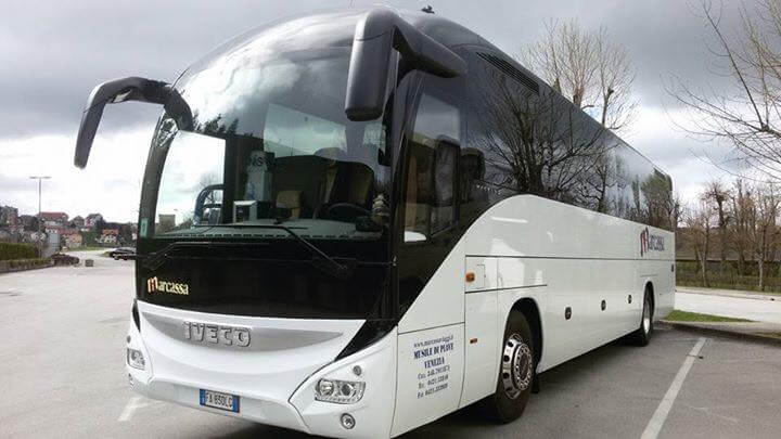 Hire a 53 seater Luxury VIP Coach (IVECO MAGELYS 2016) from Marcassa Viaggi srl in Musile di Piave 