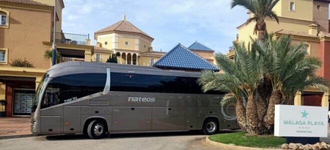 Hire a 55 seater Standard Coach (Volvo K124. Irízar PB 2012) from AUTOCARES MATEOS in Málaga