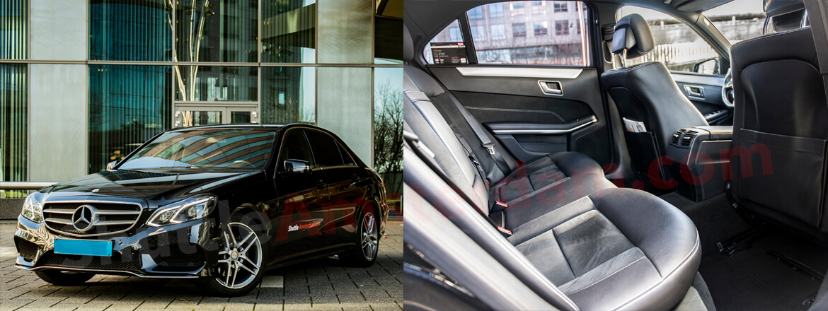 Rent a 4 seater Limousine or luxury car (Mercedes .S-Class 2015) from Shuttle Amsterdam from Amsterdam