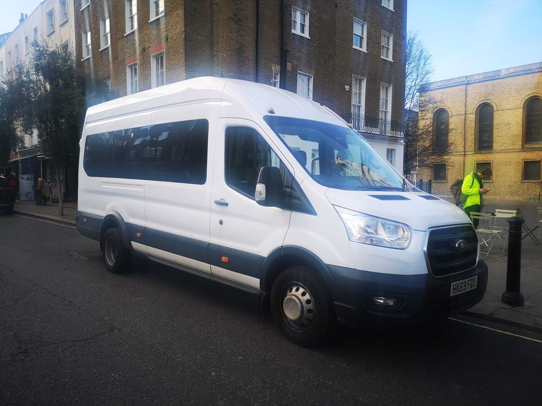 Hire a 16 seater Minibus  (Ford Transit 2019) from George Regal Travel in London 